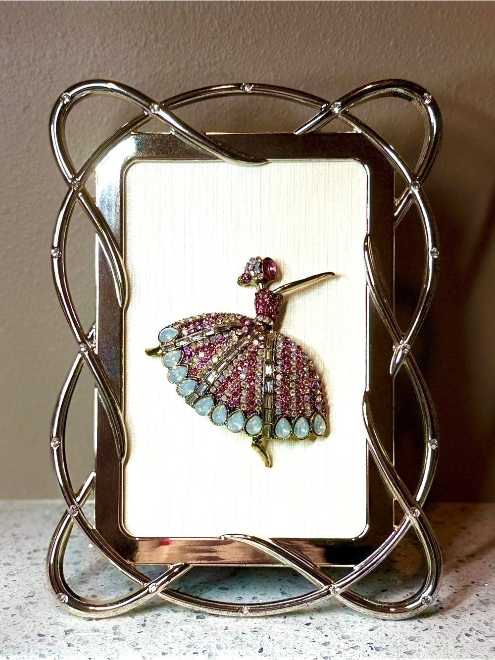 Rhinestone Ballerina Framed Mini Art - Picture 5 of 11